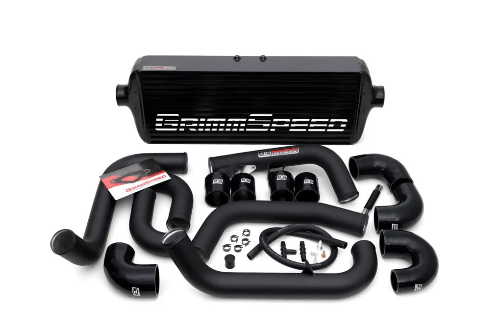 Grimmspeed Front Mount Intercooler Kit [Inc. Black Piping] - Subaru 08-14 STI - 090228