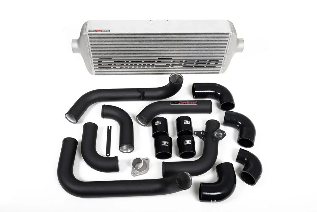 Grimmspeed Front Mount Intercooler Kit [Inc. Black Piping] - Subaru 08-14 WRX - 090230