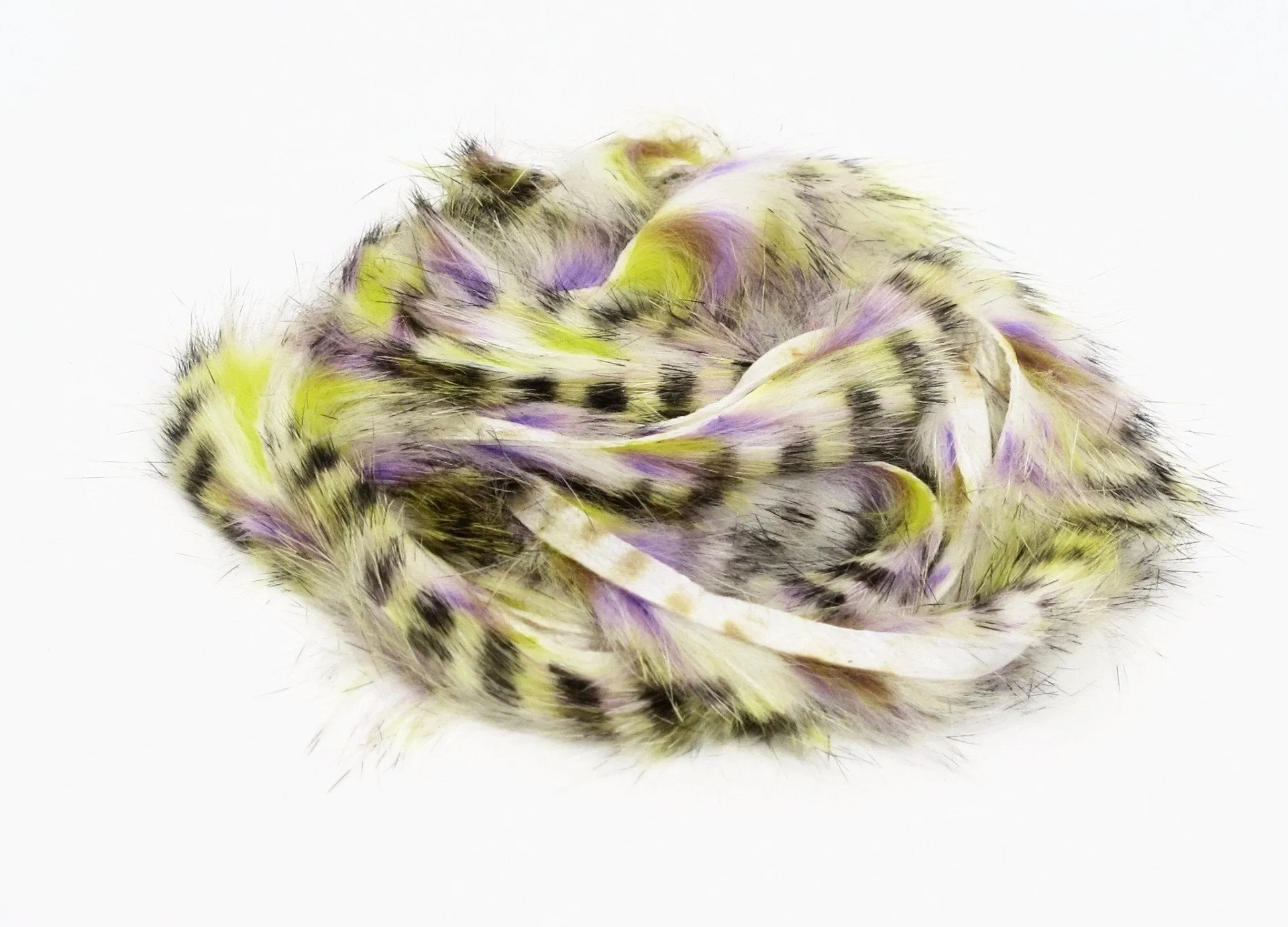 Hareline Dubbin Black Barred Groovy Bunny Strip 1/8"
