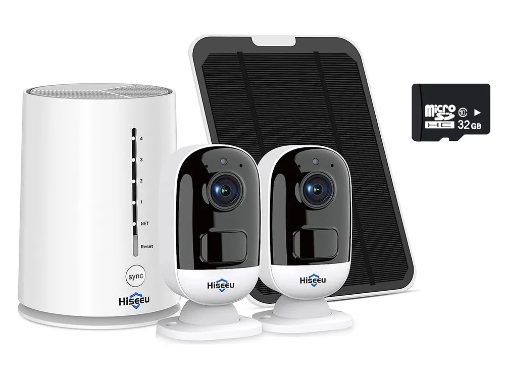 Hiseeu Wireless Outdoor Security Camera System 3MP