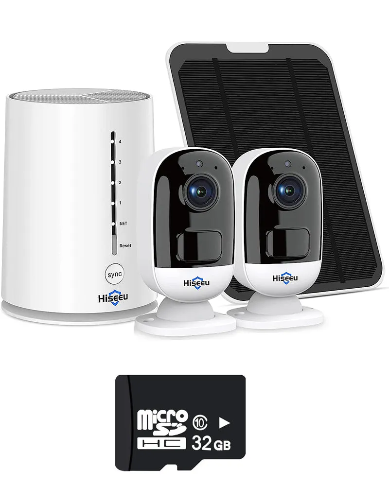 Hiseeu Wireless Outdoor Security Camera System 3MP