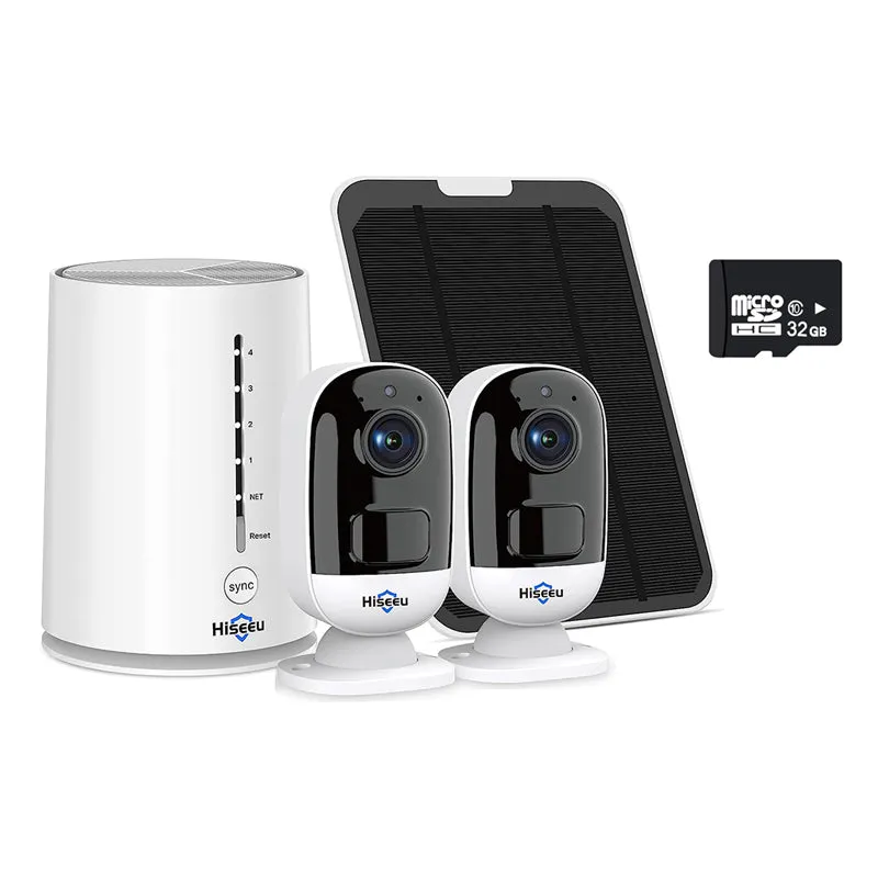 Hiseeu Wireless Outdoor Security Camera System 3MP