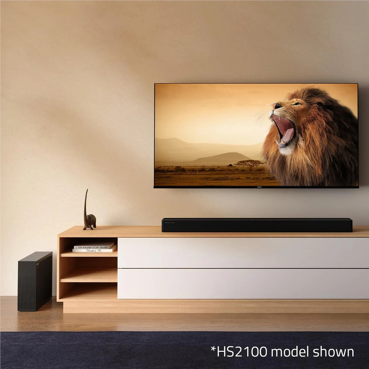 Hisense HS2100 2.1 Channel Soundbar with Wireless Subwoofer [2023]