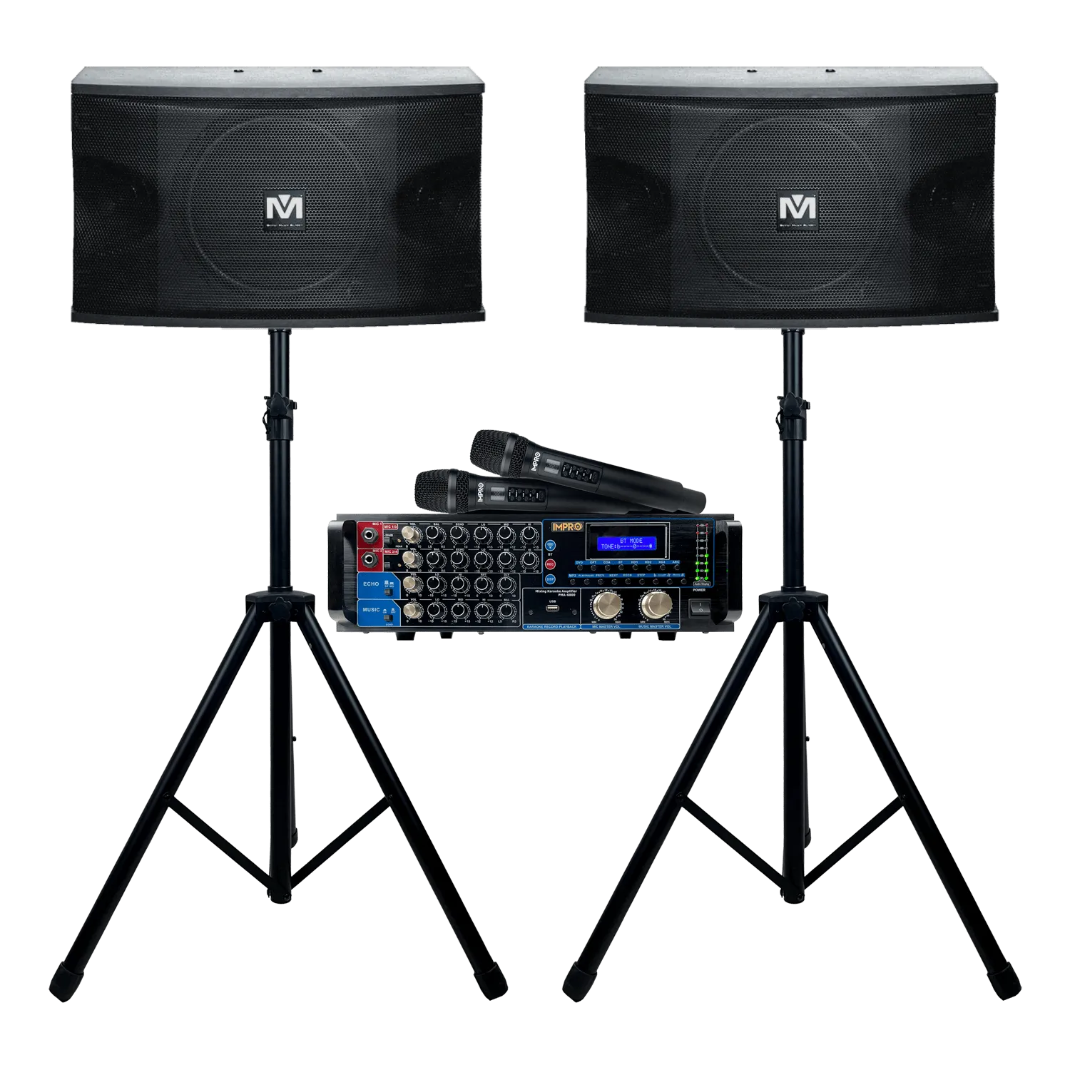 Holiday Encore Bundle 3: Mixing Amplifier, Speakers, Microphones, and Accessories (4 items)