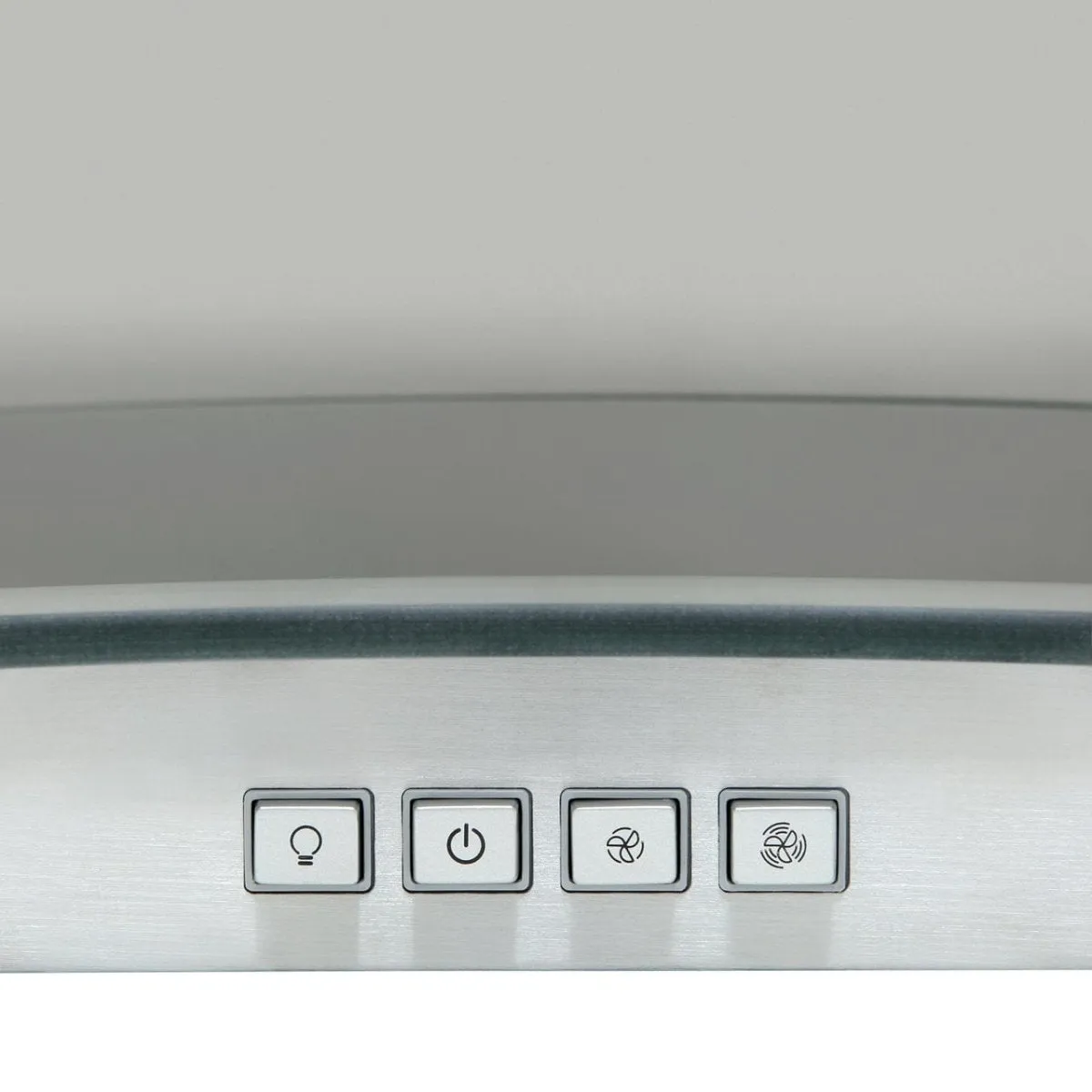 HOTPOINT PHGC64FLMX 60cm Cooker Hood With Curved Glass Canopy - Stainless Steel