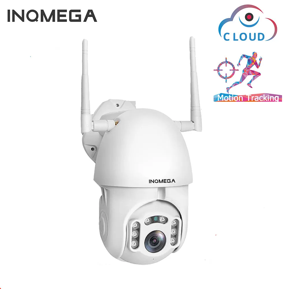 INQMEGA 1080P IP Camera WiFi  Wireless Auto tracking PTZ Speed Dome Camera Outdoor CCTV Security Surveillance Waterproof Camera