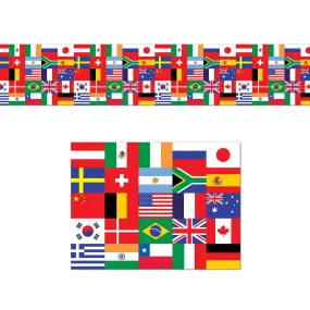 International Flag Poly Decorating Material 45cm x7.6m