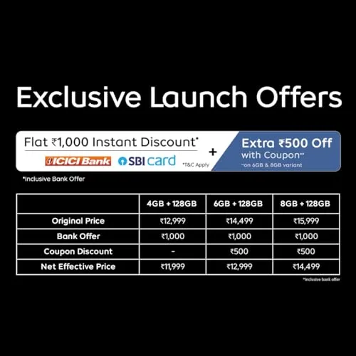 iQOO Z9x 5G (Tornado Green, 4GB RAM, 128GB Storage) | Snapdragon 6 Gen 1 with 560k  AnTuTu Score | 6000mAh Battery with 7.99mm Slim Design | 44W FlashCharge
