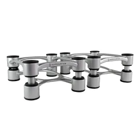 IsoAcoustics Aperta 200 Speaker Isolation Stand - Pair (Silver)