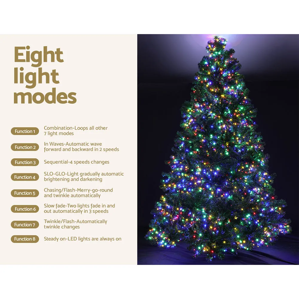 Jollys Christmas Tree 2.4M Xmas Tree with 3190 LED Lights Multi Colour