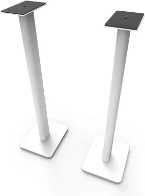 Kanto SP32PL Universal Speaker Floor Stands for Bookshelf Speakers (White/Pair)