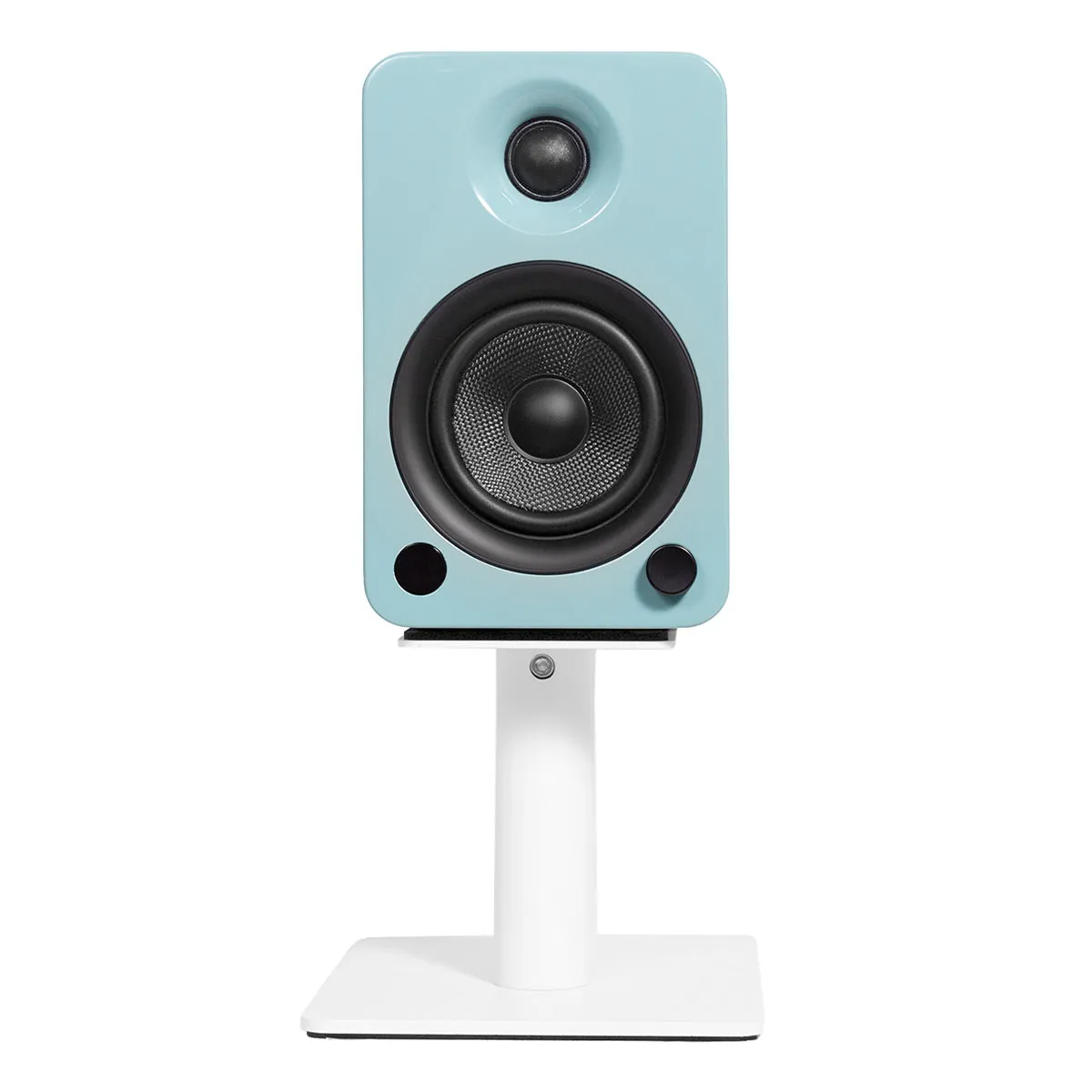 Kanto SP6HD 6" Universal Desktop Speaker Stands with Rotating Top Plates and Cable Management - Pair (White)