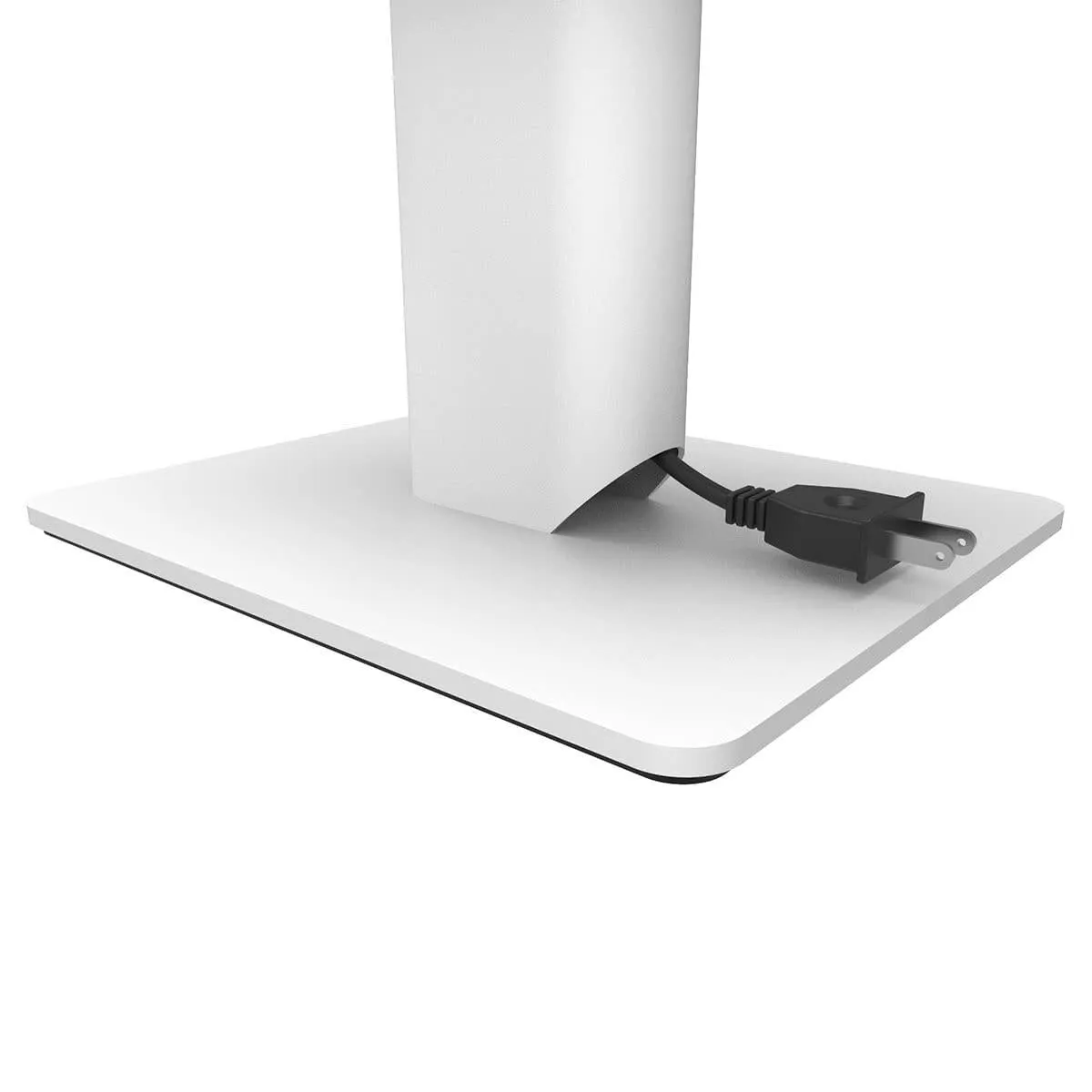 Kanto SP6HD 6" Universal Desktop Speaker Stands with Rotating Top Plates and Cable Management - Pair (White)
