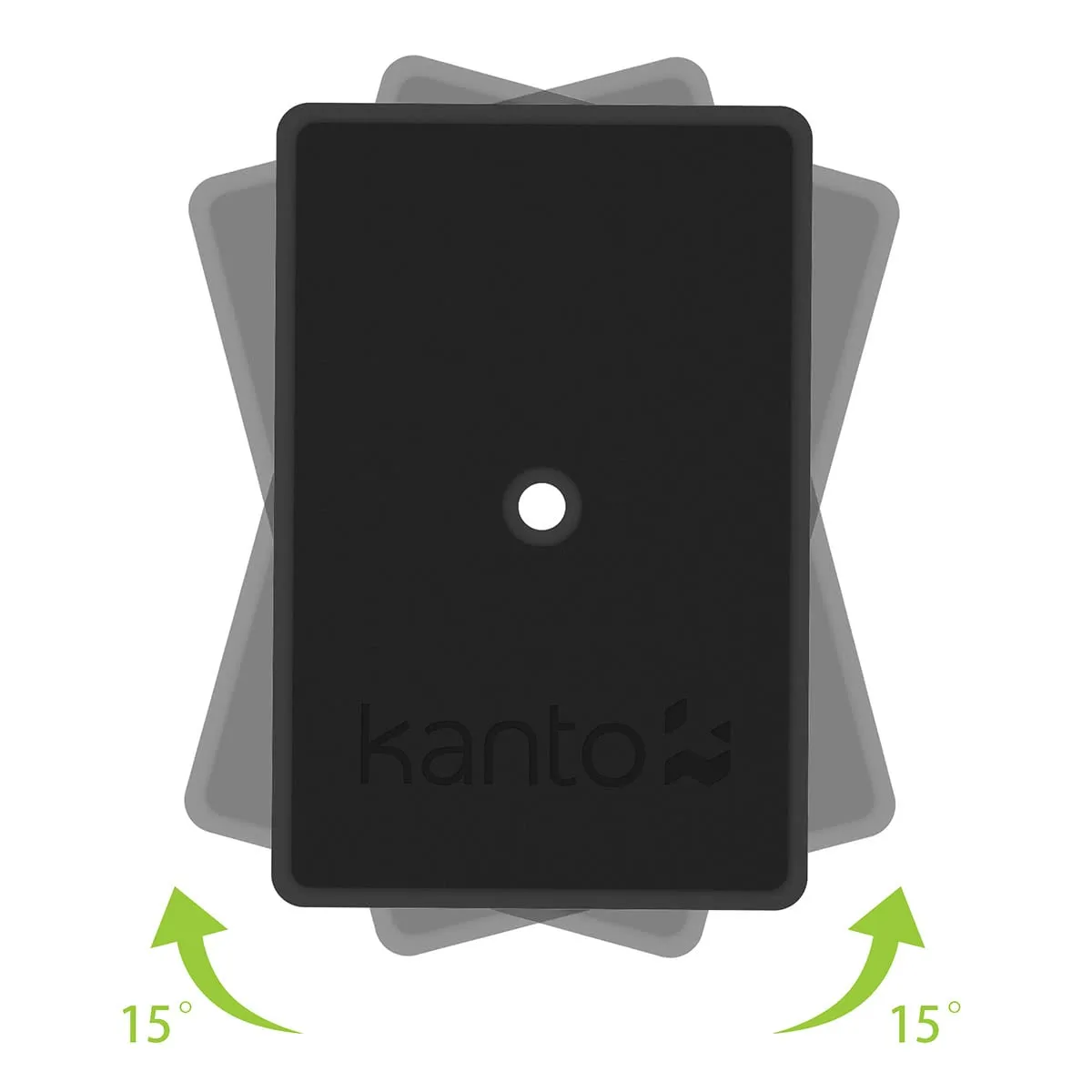 Kanto SP9 9" Universal Desktop Speaker Stands with Rotating Top Plates and Cable Management - Pair (Black)