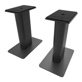 Kanto SP9 9" Universal Desktop Speaker Stands with Rotating Top Plates and Cable Management - Pair (Black)