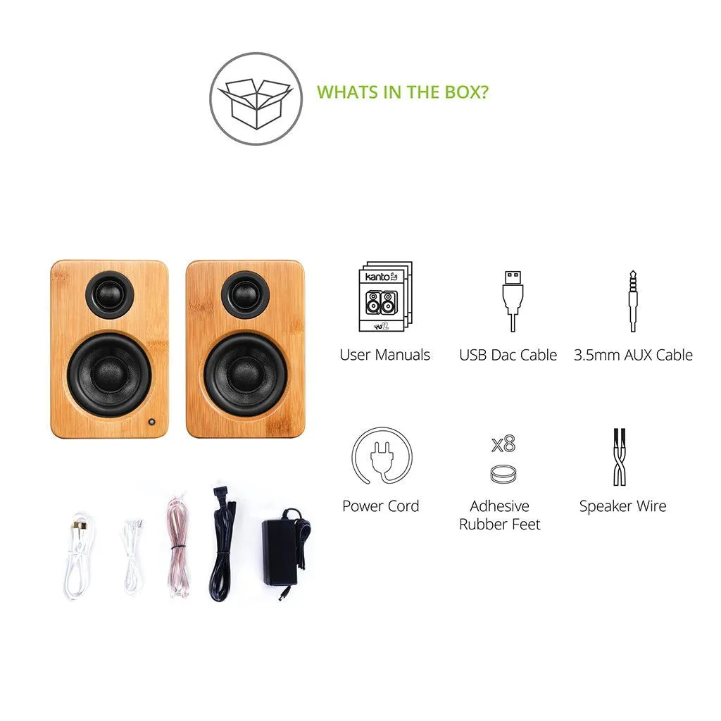 Kanto YU2 Powered Bookshelf Speakers
