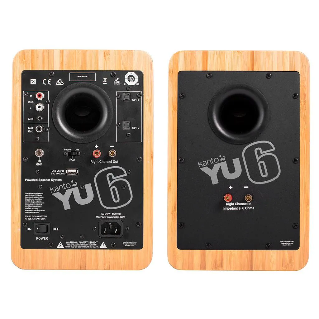 Kanto YU6 Powered Bookshelf Speakers