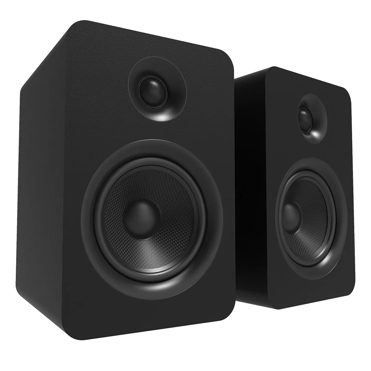 Kanto YUP6 Passive Bookshelf Speakers with 1" Silk Dome Tweeter and 5.25" Kevlar Woofer - Pair (Black)