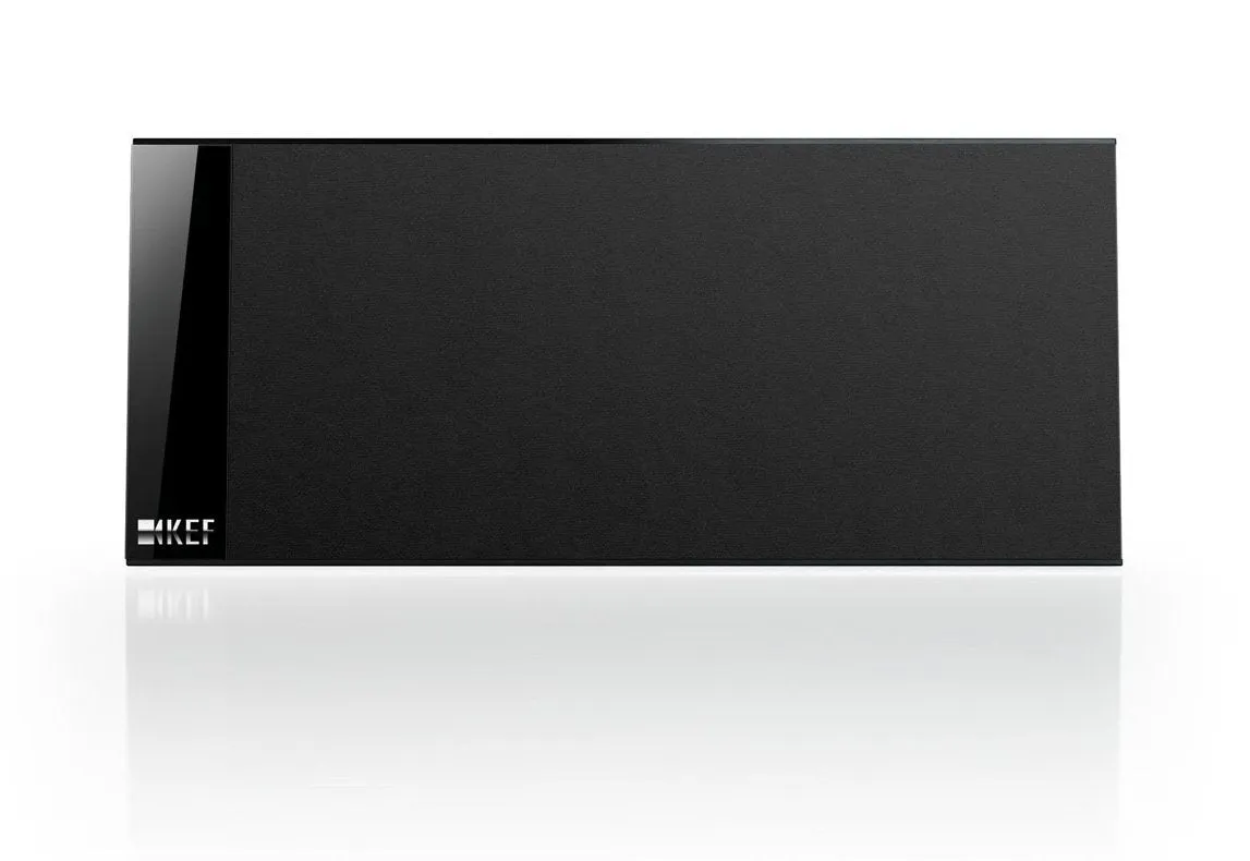 KEF T101C Black Thin Centre Speaker, Supplied With Desk Stand