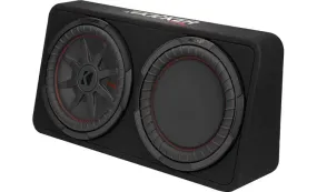 Kicker CompRT 12" Subwoofer in Thin Profile Encl, 2ohm, RoHS Compliant