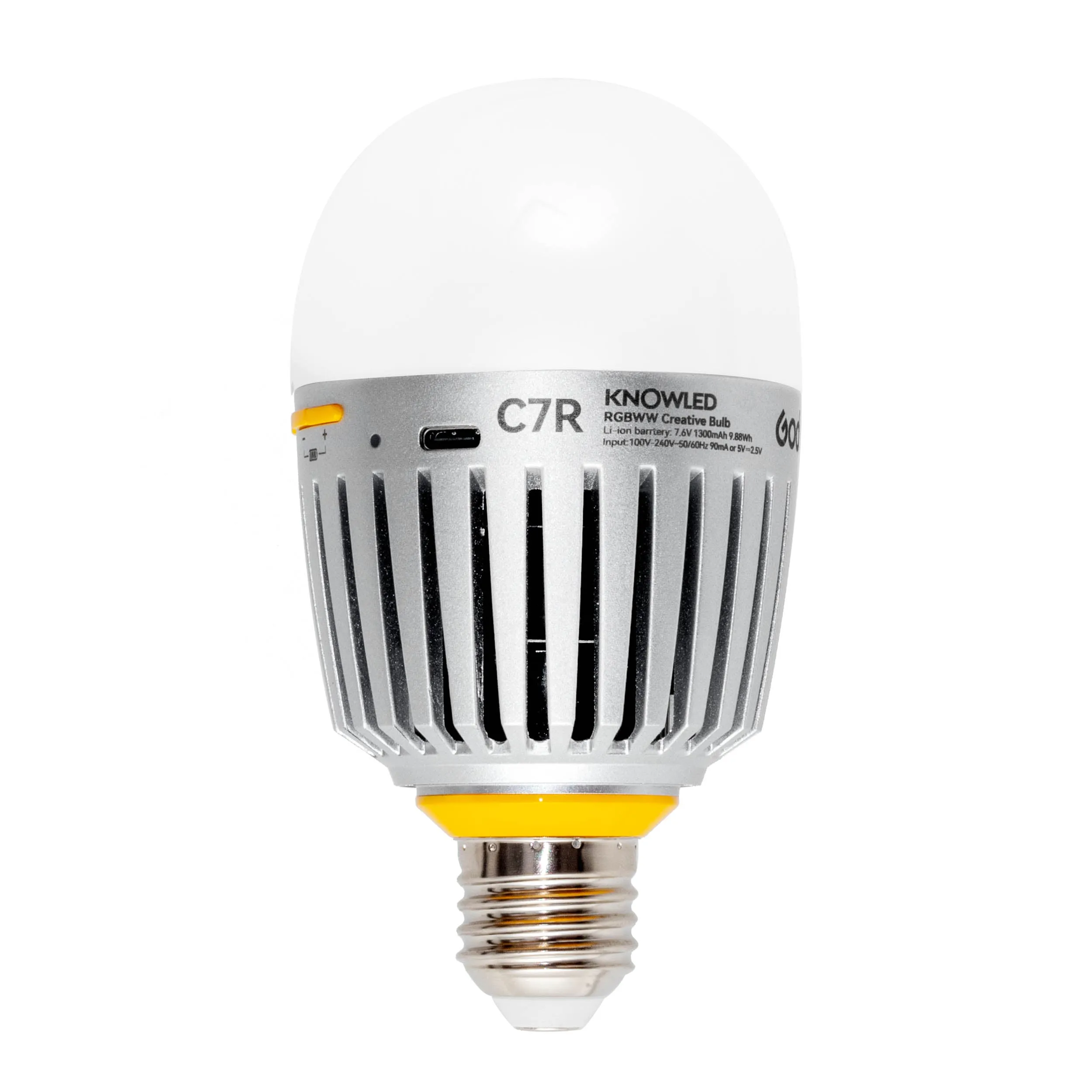 KNOWLED C7R E27 RGBWW Creative Bulb for Practical Set Lighting