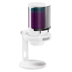 Kraken Echo - RGB Streaming & Gaming Microphone - WHITEOUT