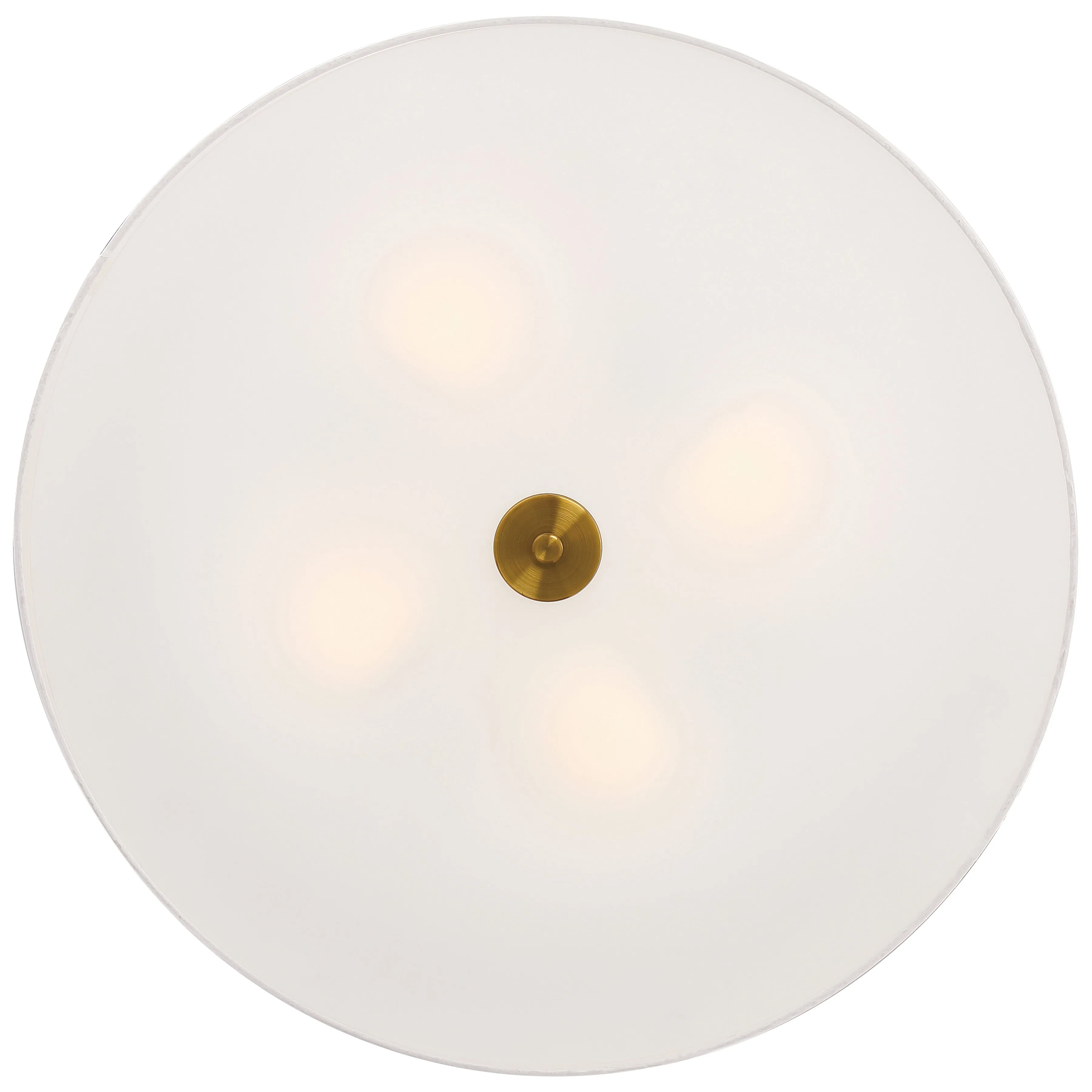 LED Flush Mount Ceiling Light, 34W, 120V, Antique Brushed Brass Finish, Mid Town Collection