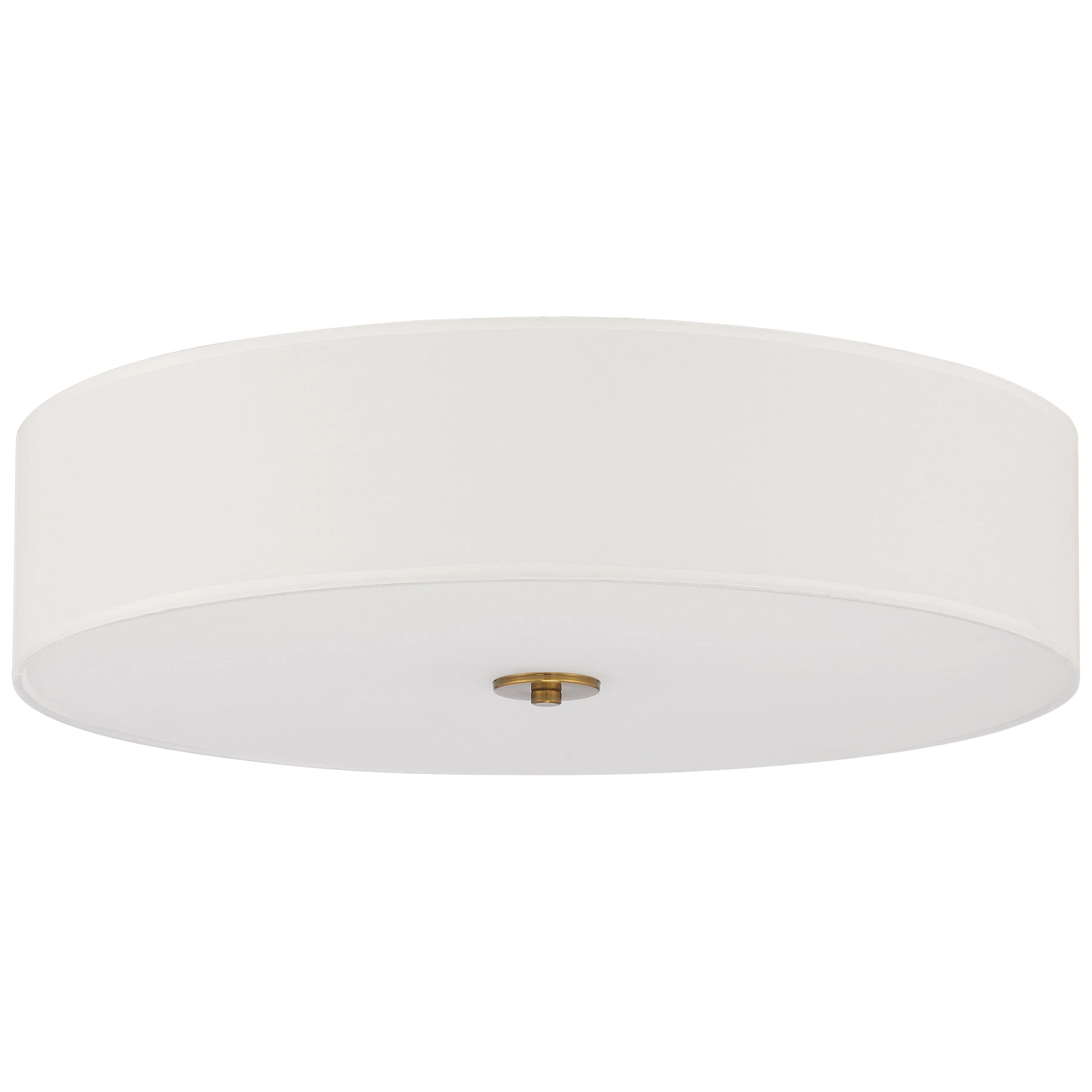 LED Flush Mount Ceiling Light, 34W, 120V, Antique Brushed Brass Finish, Mid Town Collection