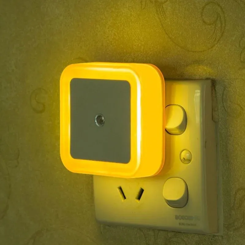 LED Night Light Mini Square Light Control Sensor Night Lamp-  Has EU/US Plug needs travel adapter plug for Nz/Oz.