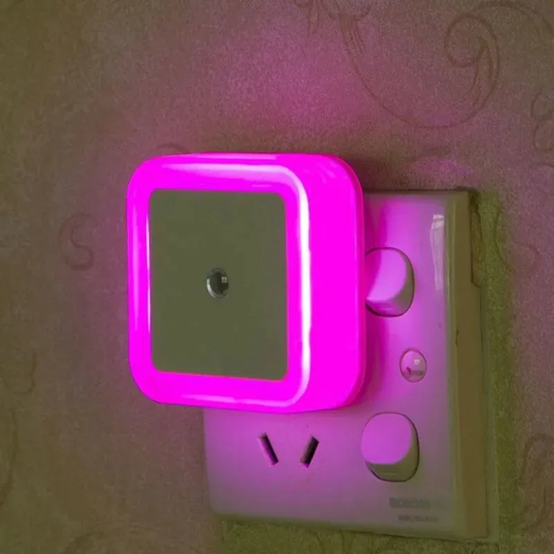 LED Night Light Mini Square Light Control Sensor Night Lamp-  Has EU/US Plug needs travel adapter plug for Nz/Oz.