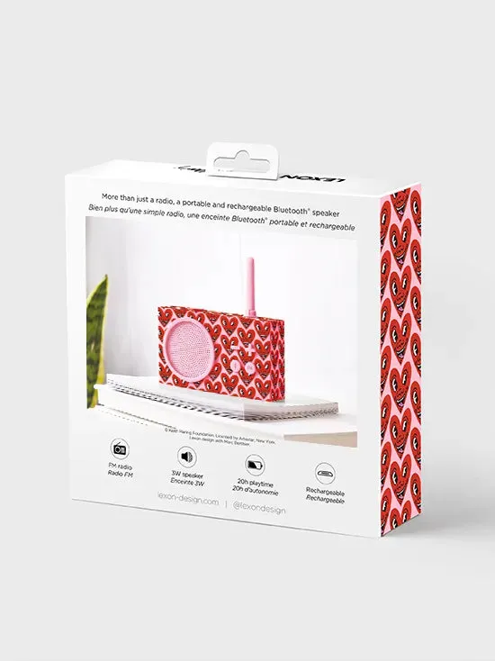 Lexon x Keith Haring Tykho 3 Radio & Speaker - Heart