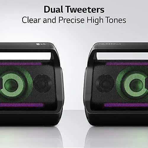 LG PK7 XBOOM Go Water-Resistant Wireless Bluetooth Party Speaker with Up To 22 Hours Playback - Black