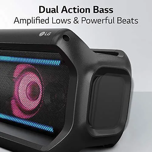 LG PK7 XBOOM Go Water-Resistant Wireless Bluetooth Party Speaker with Up To 22 Hours Playback - Black