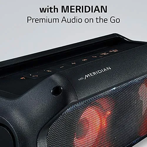 LG PK7 XBOOM Go Water-Resistant Wireless Bluetooth Party Speaker with Up To 22 Hours Playback - Black