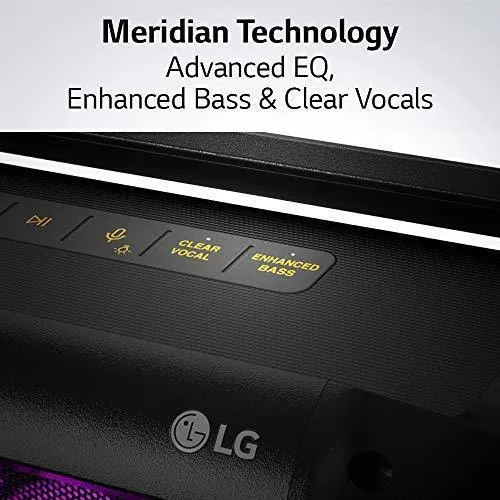 LG PK7 XBOOM Go Water-Resistant Wireless Bluetooth Party Speaker with Up To 22 Hours Playback - Black