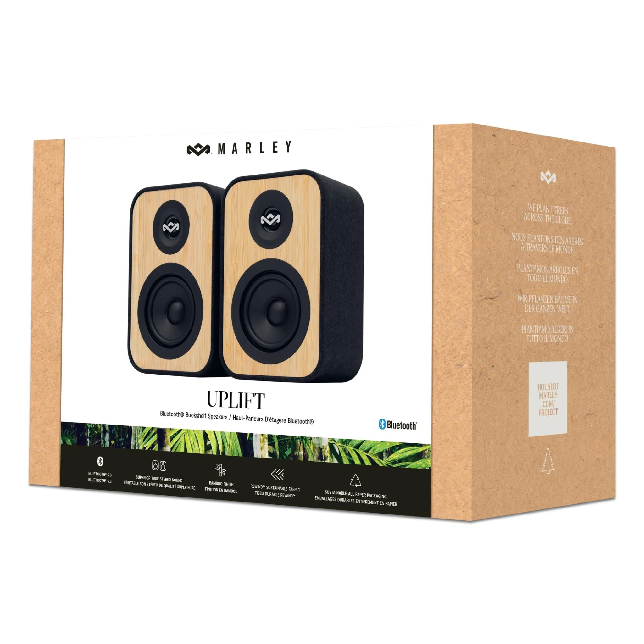 Marley Uplift Bookshelf Speakers