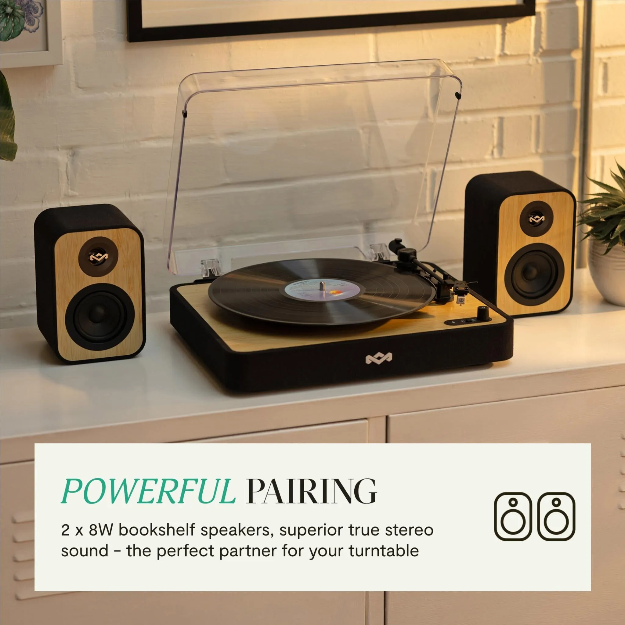 Marley Uplift Bookshelf Speakers