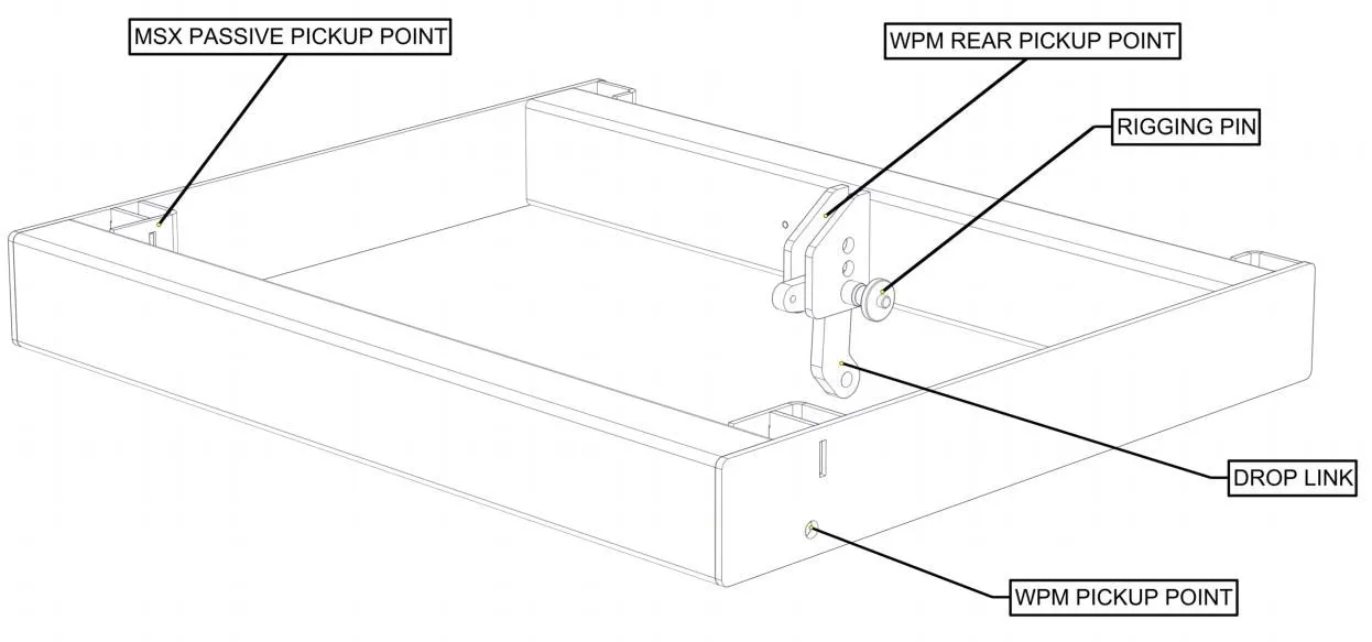 Martin Audio Transition Frame with Flying Fins for Speakers | ASF20055