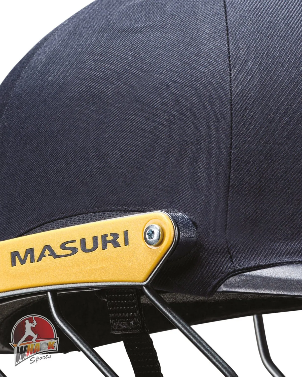 Masuri C Line Plus Stainless Steel Cricket Batting Helmet - Black - Junior/Boys