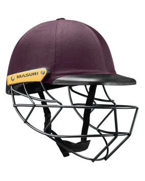 Masuri C Line Plus Stainless Steel Cricket Batting Helmet - Maroon - Senior