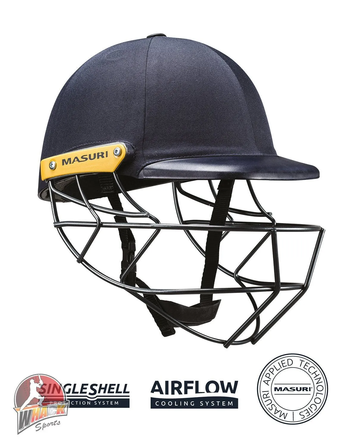 Masuri C Line Plus Stainless Steel Cricket Batting Helmet - Maroon - Senior