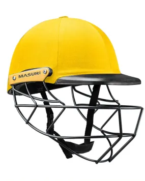 Masuri C Line Plus Stainless Steel Cricket Batting Helmet - Yellow - Senior