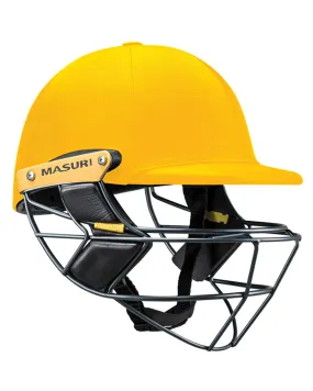 Masuri E Line Stainless Steel Cricket Batting Helmet - Yellow - Senior