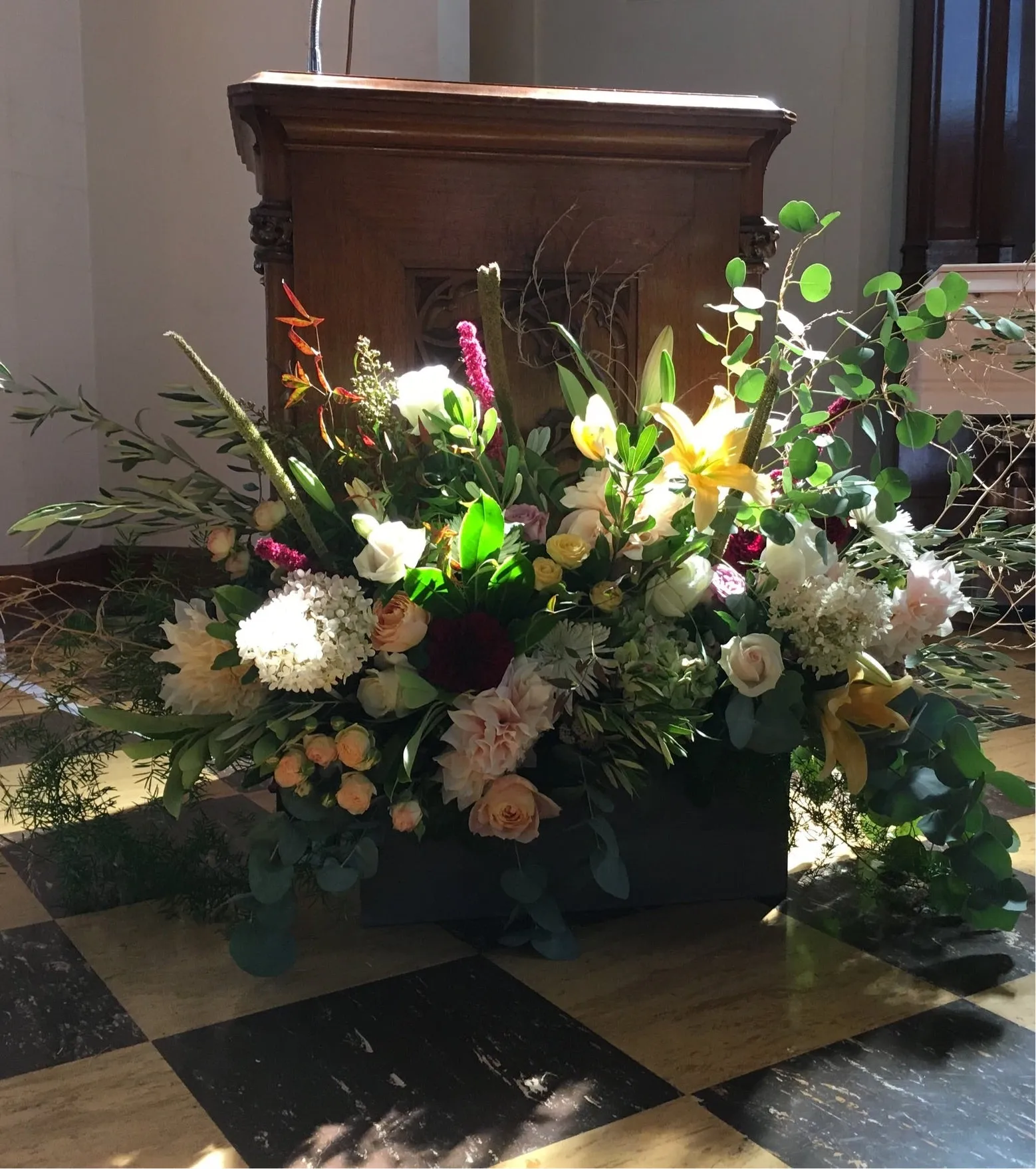 Memorial Flowers, small event order ($1500 minimum)