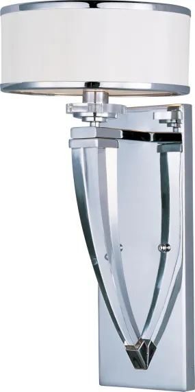 Metro 17.5" Single Light Wall Sconce in Polished Chrome