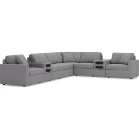 Modmax 8 Piece Modular Sectional with Audio Consoles