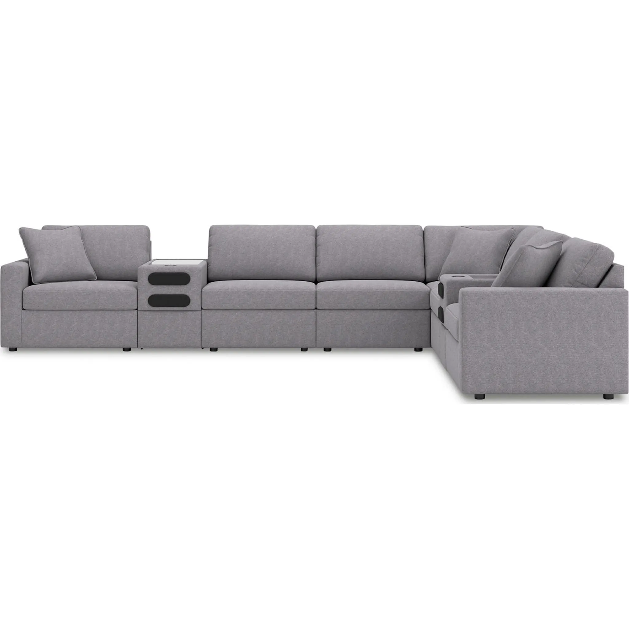 Modmax 8 Piece Modular Sectional with Audio Consoles