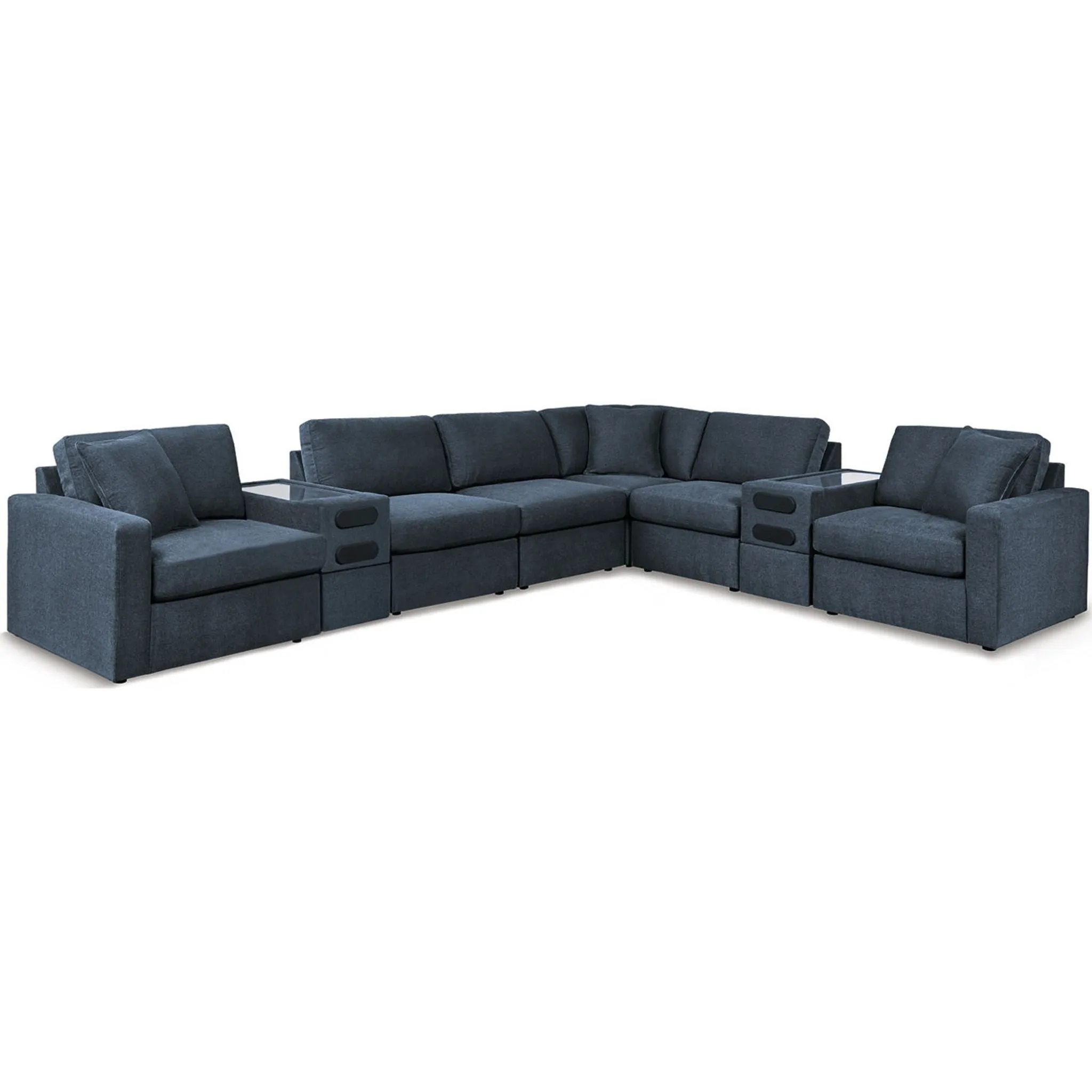 Modmax 8 Piece Modular Sectional with Audio Consoles