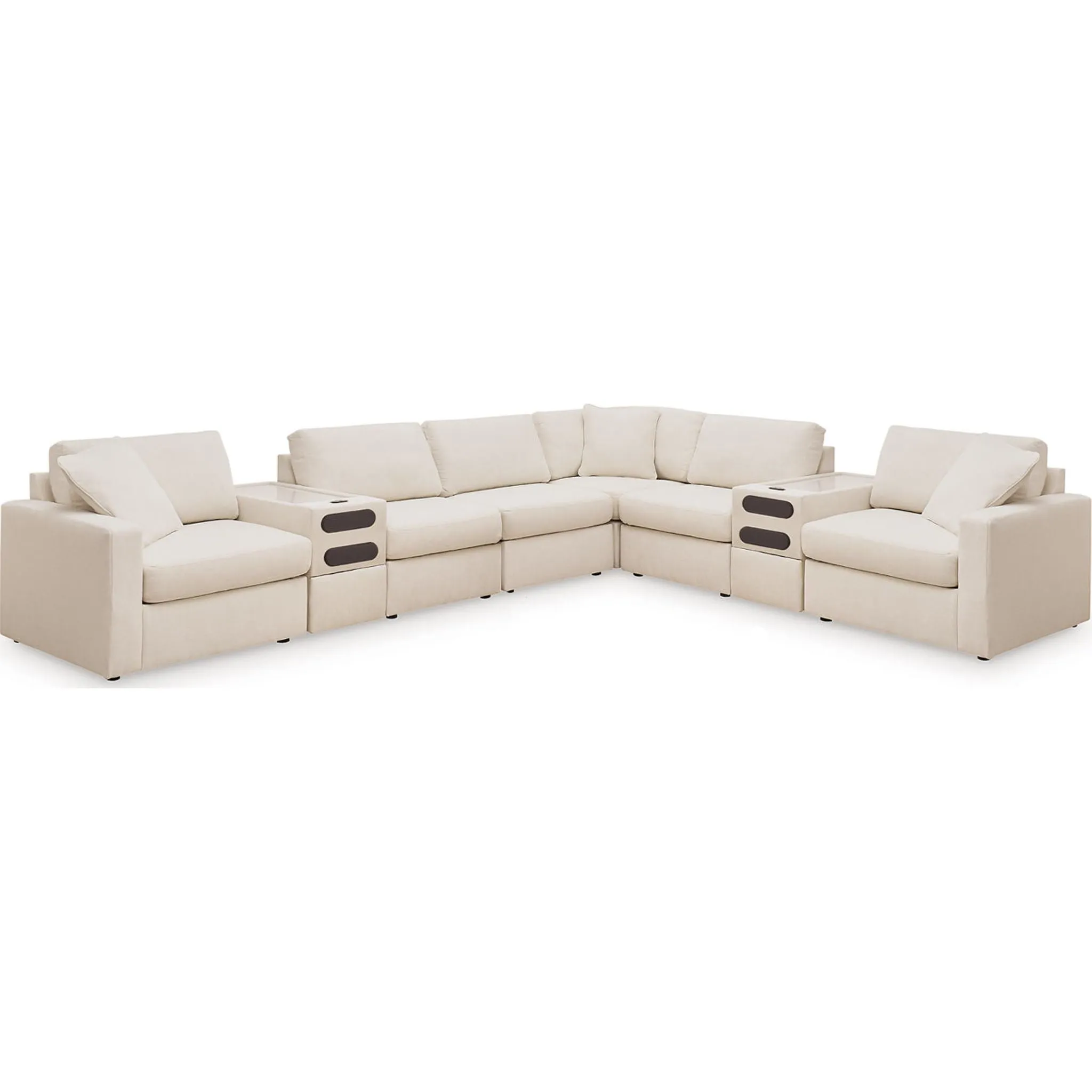 Modmax 8 Piece Modular Sectional with Audio Consoles