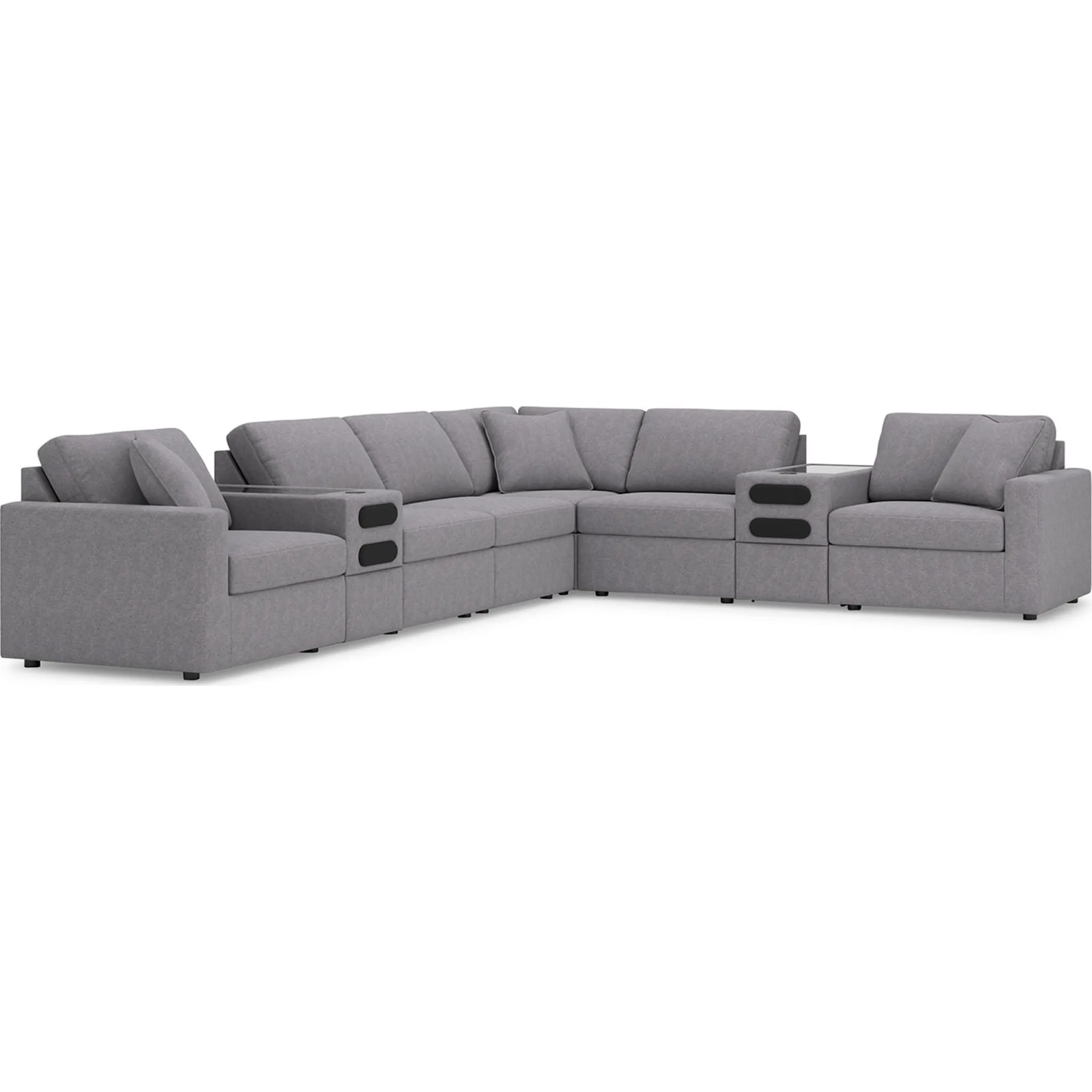 Modmax 8 Piece Modular Sectional with Audio Consoles